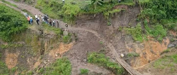 The landslide in Kalehe territory © Kivu CO / OC du Kivu