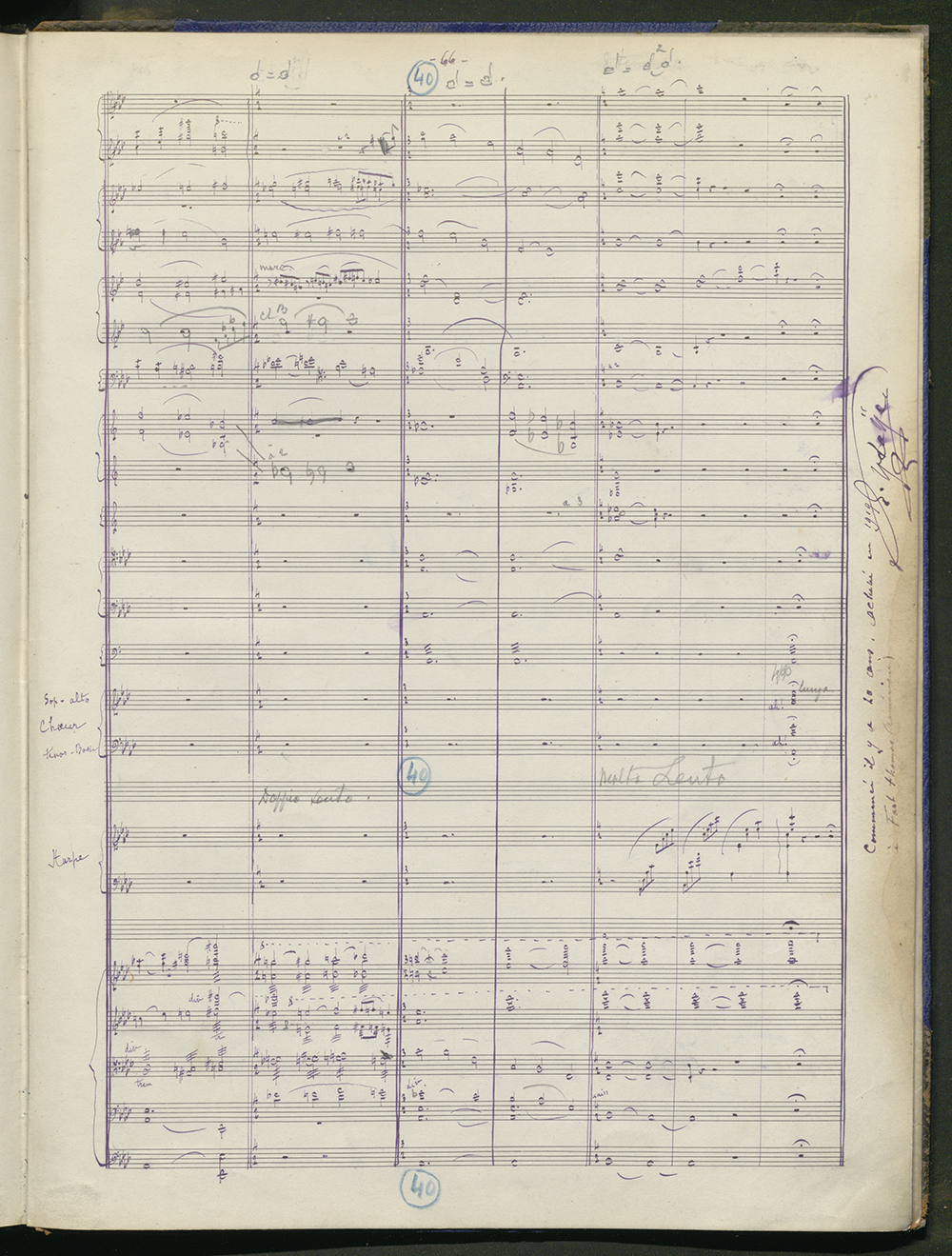 2. Eugène Ysaÿe, Ouverture sur des thèmes d’Atala, page 66 (KBR, Bozar IV/2 C Mus., Fonds PBA-PSK-Bozar)