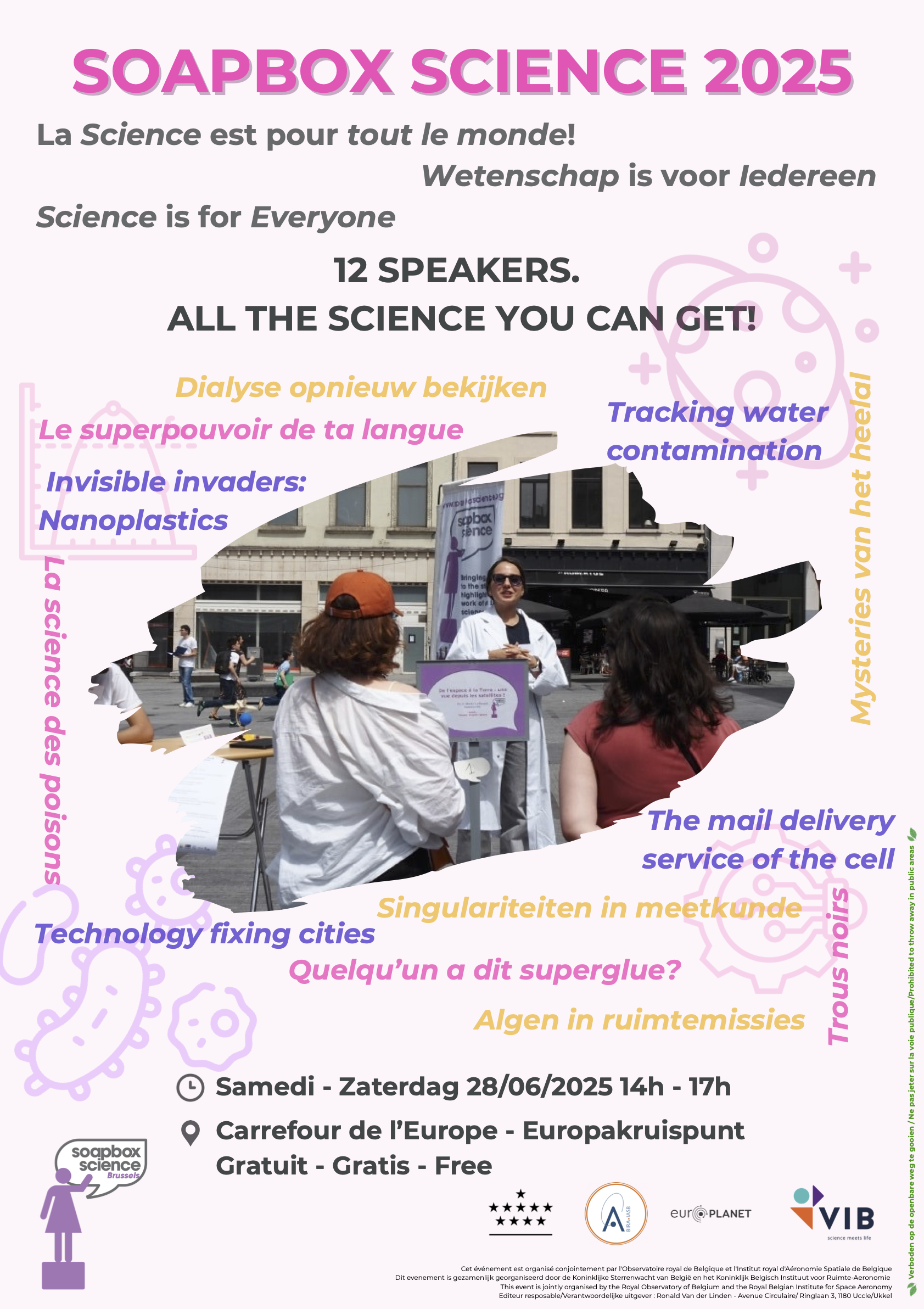 Soapbox Science 2025: vrouwelijke wetenschappers aan het woord in hartje Brussel